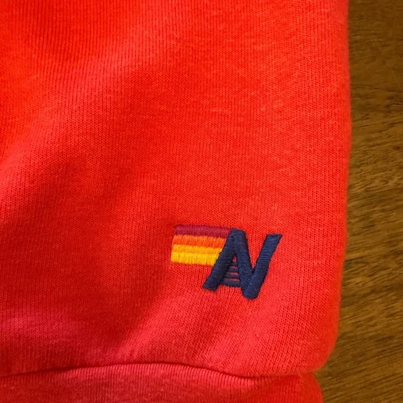 Aviator Nation Red Crewneck with White Lightning Bolt Size XL - Picture 5 of 7